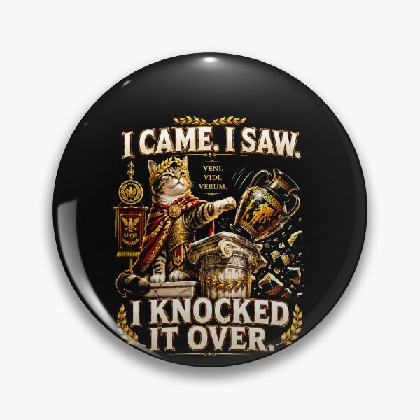 Item preview, Funny Roman Emperor Cat I Came I Saw I Knocked It Over Art designed and sold by elderberry.