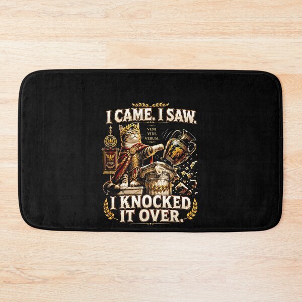 Item preview, Funny Roman Emperor Cat I Came I Saw I Knocked It Over Art designed and sold by elderberry.