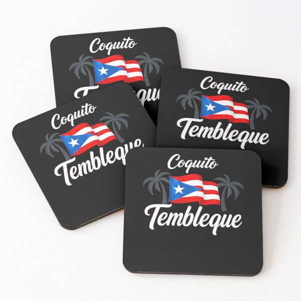 Item preview, Puerto Rican Coquito Tembleque Flag Palm Trees designed and sold by elderberry.