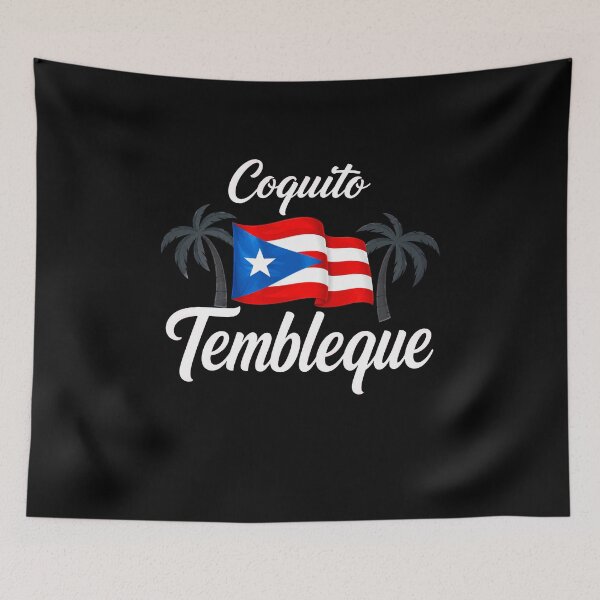 Item preview, Puerto Rican Coquito Tembleque Flag Palm Trees designed and sold by elderberry.