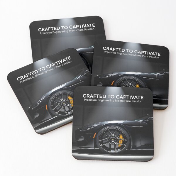 Item preview, Crafted to Captivate Custom Car Poster: Luxury Black Sports Car Canvas designed and sold by Creative-RE.