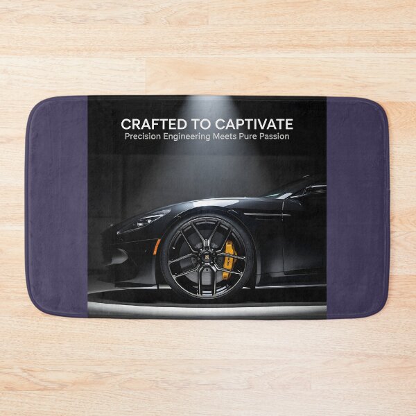 Item preview, Crafted to Captivate Custom Car Poster: Luxury Black Sports Car Canvas designed and sold by Creative-RE.