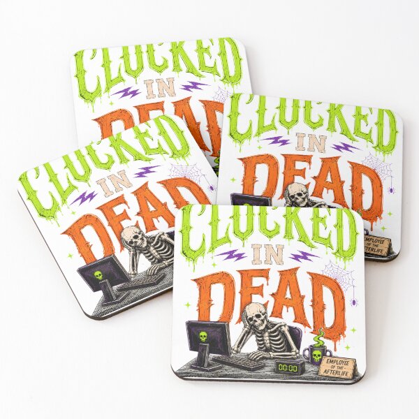 Item preview, CLOCKED IN DEAD designed and sold by OskarTrendz.