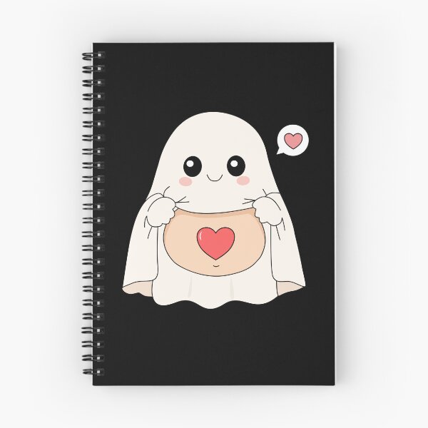 Item preview, Cute Ghost with Heart in Body and Floating Heart Sticker⁠ designed and sold by Teenidesign .