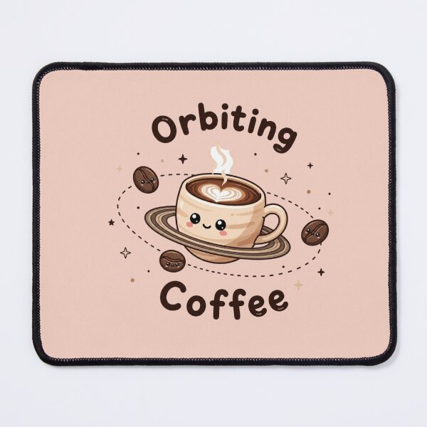 Item preview, Orbiting Coffee – Cute Kawaii Coffee Planet Space Illustration | Cozy Coffee Lover Aesthetic designed and sold by Sanika arts .