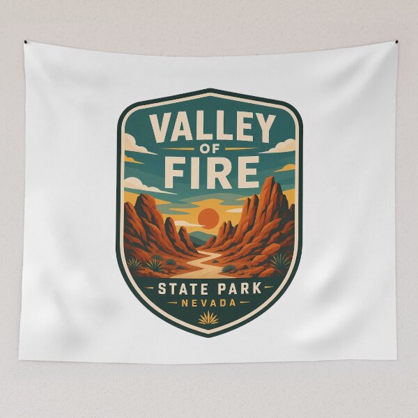 Item preview, Valley of Fire State Park Nature Landscape designed and sold by FrontierCosmic.
