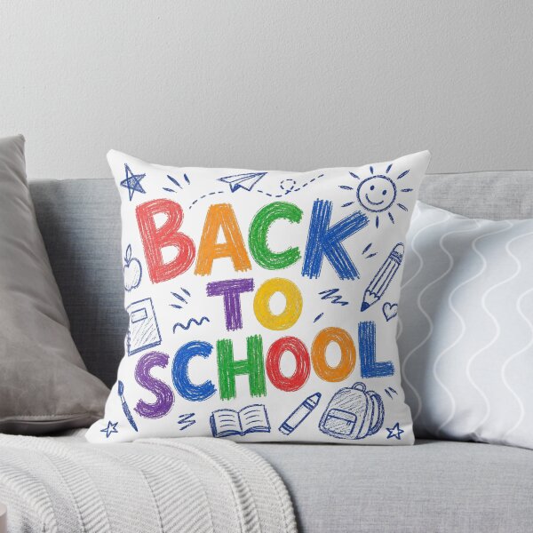Item preview, Back To School Colorful Doodle Icons Typography Design designed and sold by GibasVisuals.