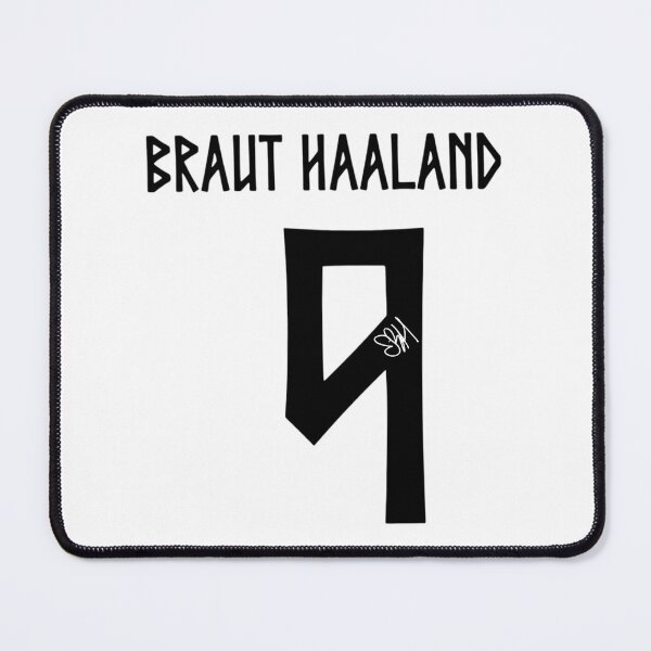Item preview, Erling Haaland Norway World Cup Signature Black designed and sold by HempressBeads.
