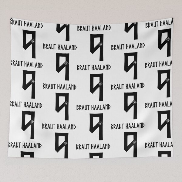 Item preview, Erling Haaland Norway World Cup Signature Black designed and sold by HempressBeads.