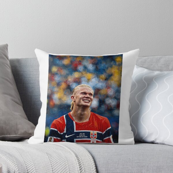 Item preview, Erling Haaland Oil Painting designed and sold by HempressBeads.