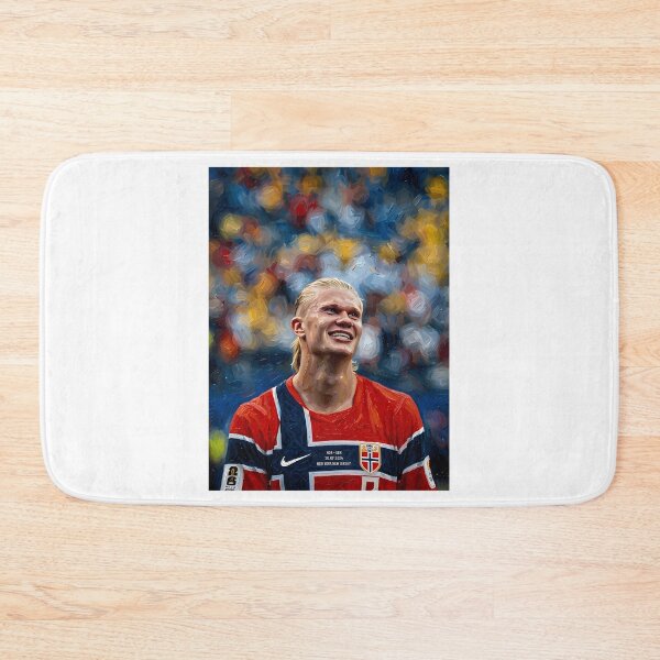 Item preview, Erling Haaland Oil Painting designed and sold by HempressBeads.