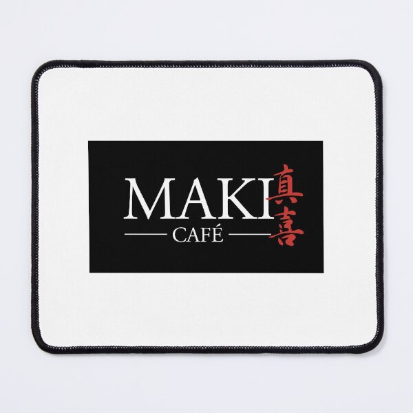 Item preview, Maki Café Japanese Kanji Typography Aesthetic Logo designed and sold by lnpxrwa.