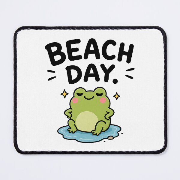 Item preview, Beach Day Cute Frog Meme designed and sold by MonkiFlipp.