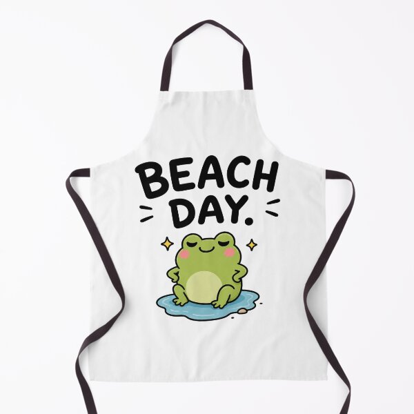 Item preview, Beach Day Cute Frog Meme designed and sold by MonkiFlipp.