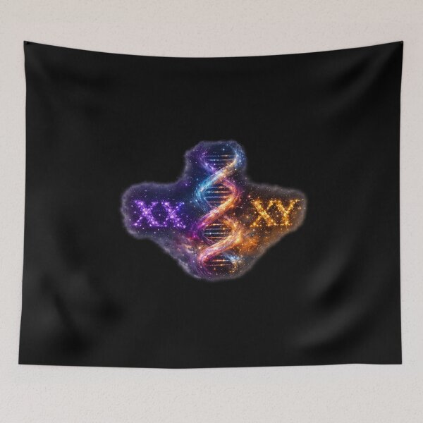 Item preview, Cosmic Stardust Galaxy DNA XX XY designed and sold by teemix.