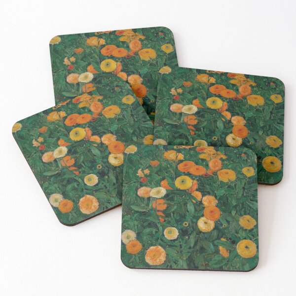 Item preview, Marigolds by Koloman Moser | Vienna Secession Floral Garden Print designed and sold by GalleryRowTV.