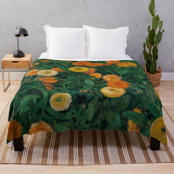 Item preview, Marigolds by Koloman Moser | Vienna Secession Floral Garden Print designed and sold by GalleryRowTV.