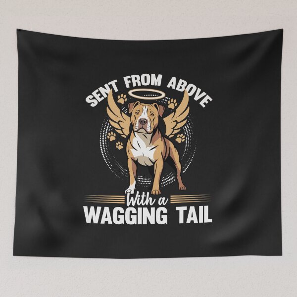 Item preview, Sent From Above With a Wagging Tail Dog Memorial Rainbow Bridge designed and sold by abig-eiyana.