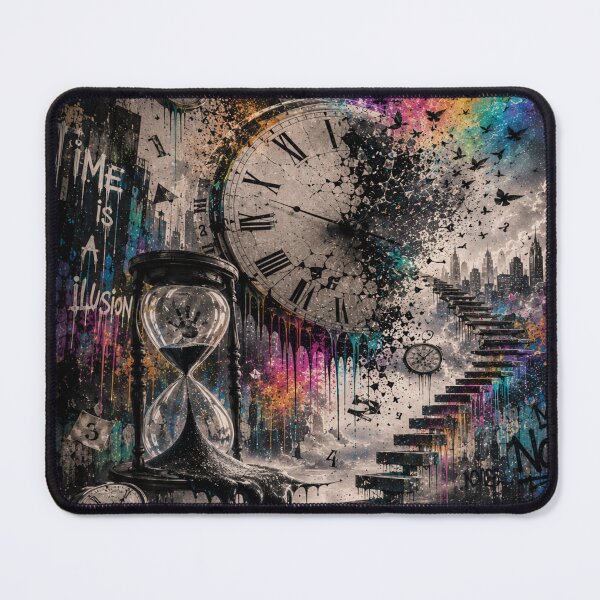 Item preview, Time Slipping Away - Surreal Clock & Stairway Art designed and sold by Personiq Kaleido.