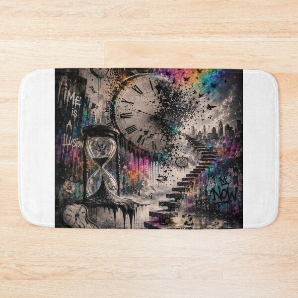 Item preview, Time Slipping Away - Surreal Clock & Stairway Art designed and sold by Personiq Kaleido.