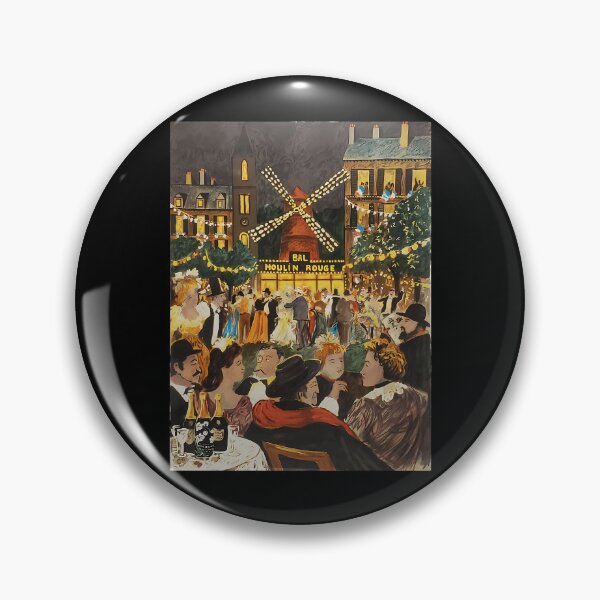 Item preview, Bal Moulin Rouge Night Scene Guy Buffet Lithograph designed and sold by anxious_doodles.