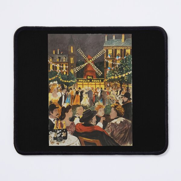 Item preview, Bal Moulin Rouge Night Scene Guy Buffet Lithograph designed and sold by anxious_doodles.
