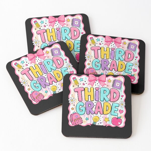 Item preview, Hello 3Rd Grade Girls Teacher Coquette Bow Back To School designed and sold by JamesCrArt.
