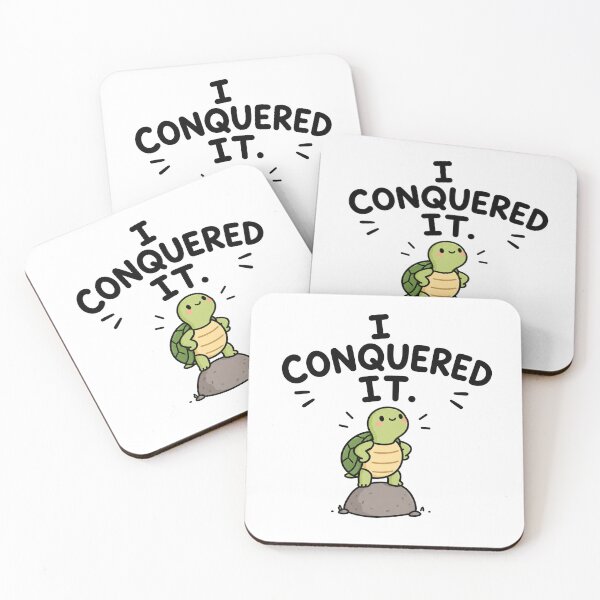 Item preview, I Conquered It Cute Turtle designed and sold by MonkiFlipp.