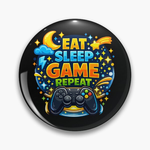 Item preview, Gamer - Eat Sleep Game Repeat designed and sold by Myra365Art.