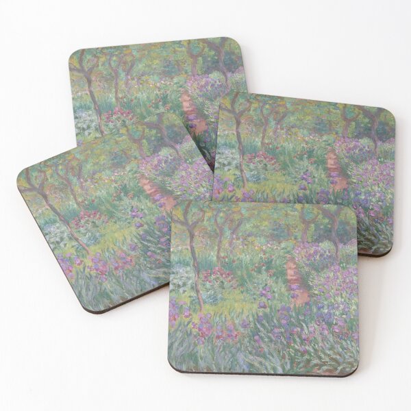 Item preview, The Artist's Garden in Giverny 1900 by Claude Monet | Iris Path Impressionist Print designed and sold by GalleryRowTV.