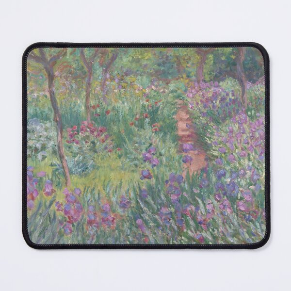 Item preview, The Artist's Garden in Giverny 1900 by Claude Monet | Iris Path Impressionist Print designed and sold by GalleryRowTV.