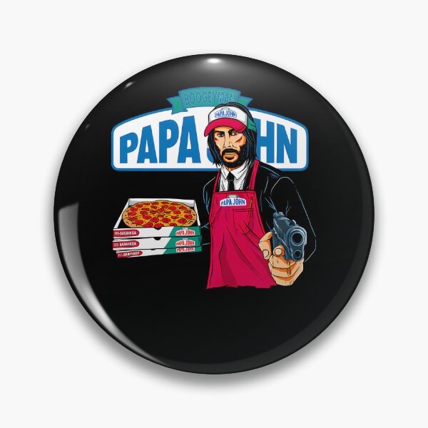 Item preview, John Wick Papa John Babayaga Pizza Parody Poster designed and sold by anxious_doodles.