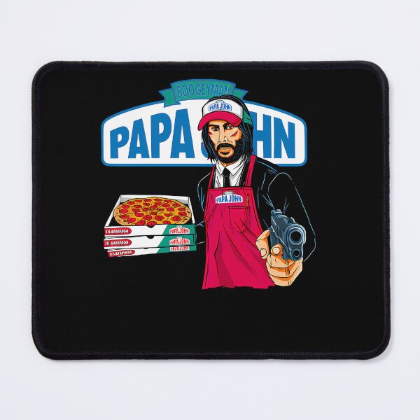Item preview, John Wick Papa John Babayaga Pizza Parody Poster designed and sold by anxious_doodles.