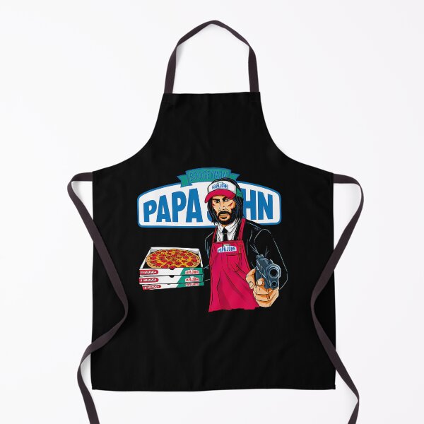 Artikelvorschau, John Wick Papa John Babayaga Pizza Parodie Poster entworfen und verkauft von anxious_doodles.