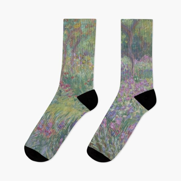 Item preview, The Artist's Garden in Giverny 1900 by Claude Monet | Iris Path Impressionist Print designed and sold by GalleryRowTV.