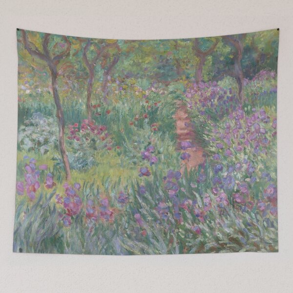 Item preview, The Artist's Garden in Giverny 1900 by Claude Monet | Iris Path Impressionist Print designed and sold by GalleryRowTV.