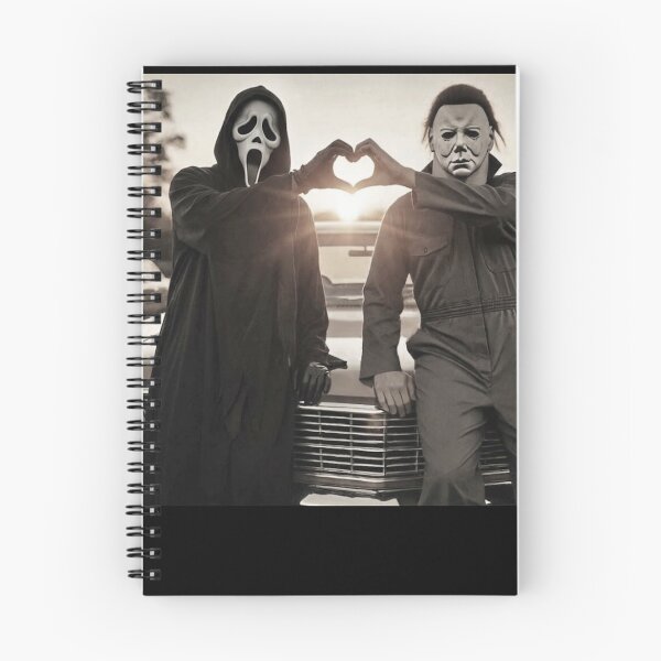 Item preview, Funny Halloween Tshirts Michael Myers Ghostface Heart Hands designed and sold by Dibarassi.