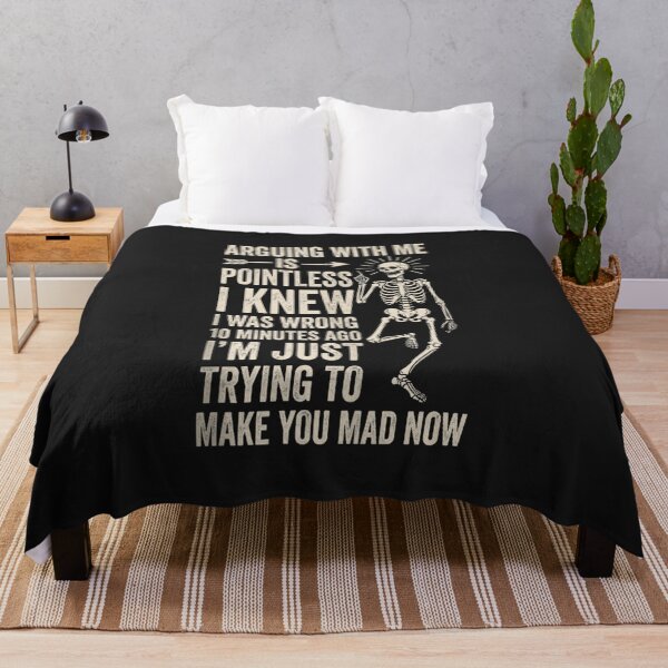 Item preview, Arguing With Me Is Pointless Funny Skeleton Sarcastic Vintage Quote designed and sold by abig-eiyana.