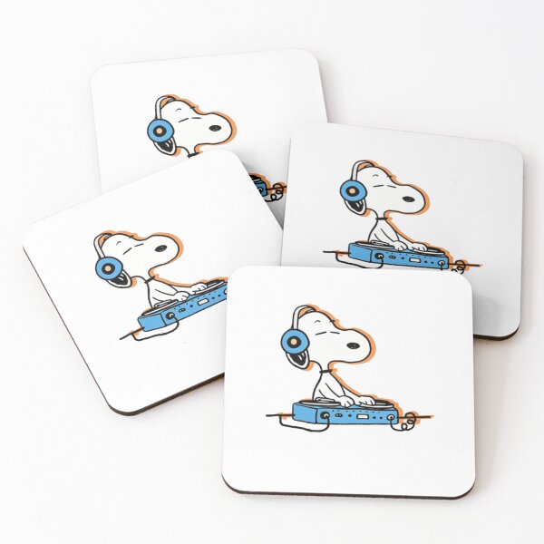 Item preview, Retro Peanuts Records DJ Snoopy Headphone designed and sold by Kovacekau.