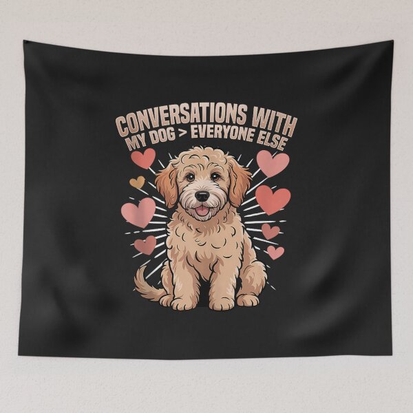 Item preview, Conversations With My Dog Funny Goldendoodle Dog Lover Vintage designed and sold by abig-eiyana.
