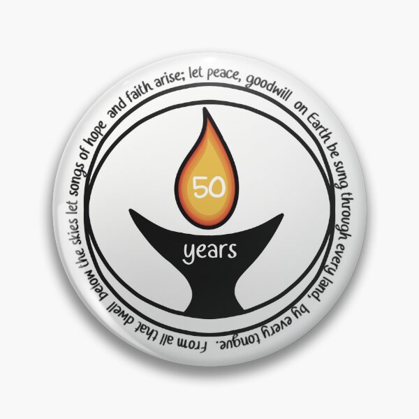 Item preview, Unitarian Universalist Chalice 50 Years Sober designed and sold by Be Okay Designs by Lex.