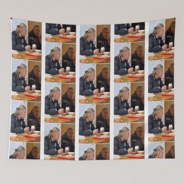 Item preview, Funny Erling Haaland Meme Norway Soccer designed and sold by HempressBeads.