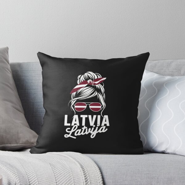 Item preview, Latvia Messy Bun Flag Hair Funny Latvia Pride Travel Vintage designed and sold by abig-eiyana.