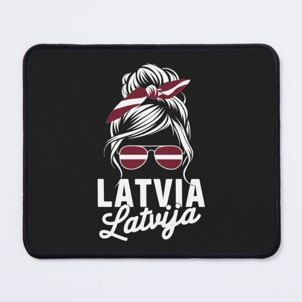 Item preview, Latvia Messy Bun Flag Hair Funny Latvia Pride Travel Vintage designed and sold by abig-eiyana.