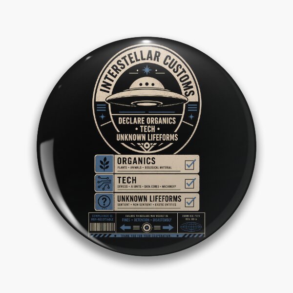 Item preview, Interstellar Customs Declaration Office Poster designed and sold by agearb.