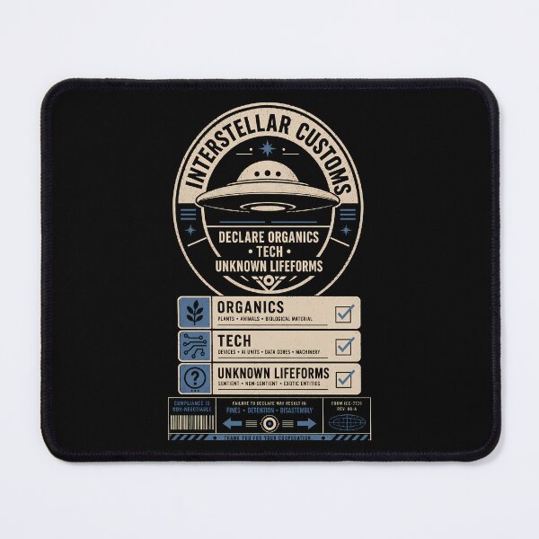 Item preview, Interstellar Customs Declaration Office Poster designed and sold by agearb.