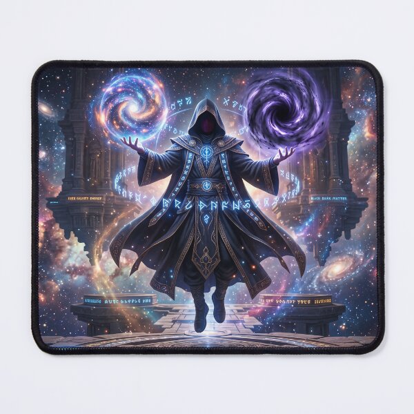 Item preview, Astral Monk Cosmic Energy Dark Matter Fantasy Art designed and sold by TheRichGallery.