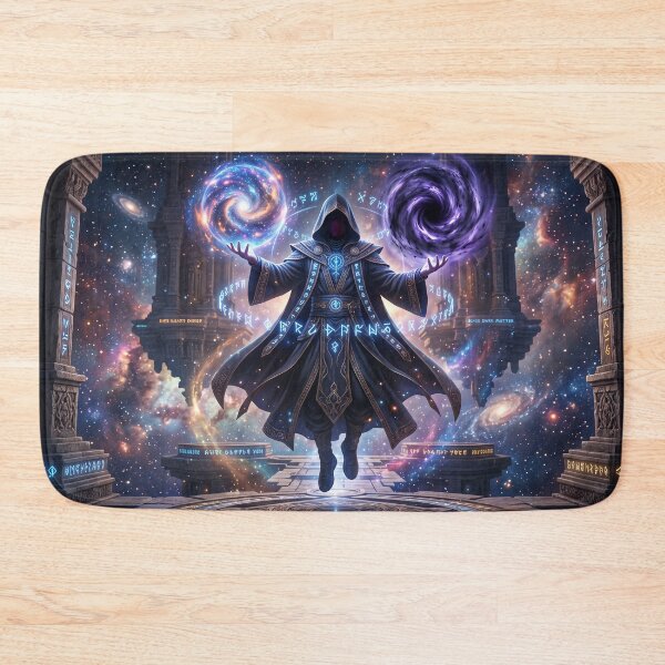Item preview, Astral Monk Cosmic Energy Dark Matter Fantasy Art designed and sold by TheRichGallery.