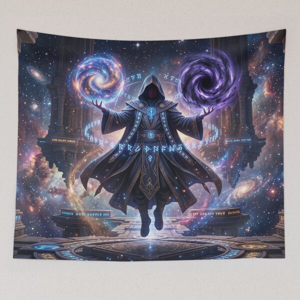 Item preview, Astral Monk Cosmic Energy Dark Matter Fantasy Art designed and sold by TheRichGallery.