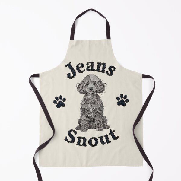 Item preview, Gray Poodle Denim Patch Art designed and sold by JeanSnout.